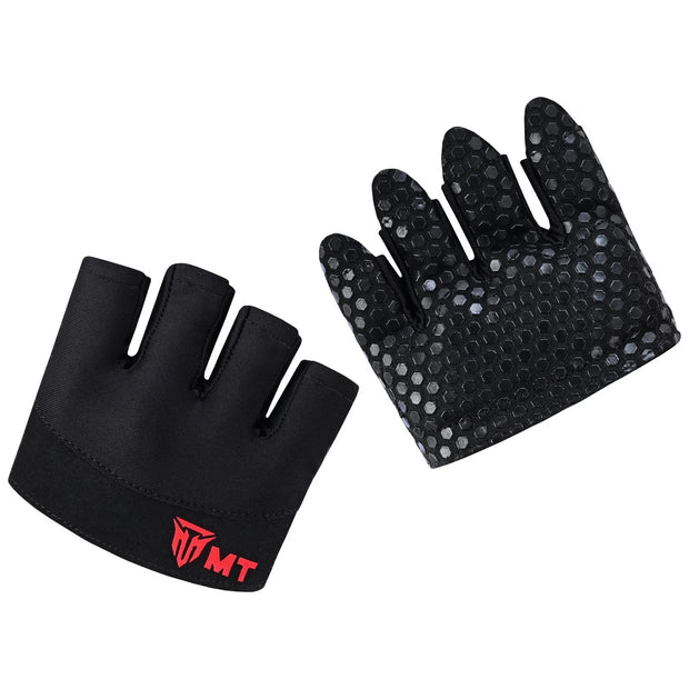 MT Half Finger Gym Gloves for Men & Women | Non-Slip Grip, Breathable Workout