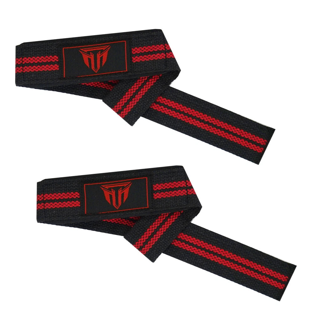 MT Weight Lifting Straps Gym Wrist Wraps Padded Training Extra Grip Support