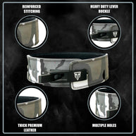 MT 10mm Genuine Leather Lever Weight Lifting Belt