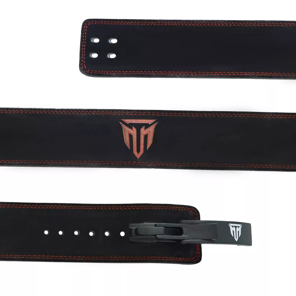 MT 10mm Genuine Leather Lever Belt | Premium Powerlifting & Weightlifting Gym Belt for Men & Women