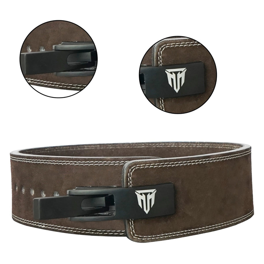 MT 10mm Genuine Leather Lever Weight Lifting Belt