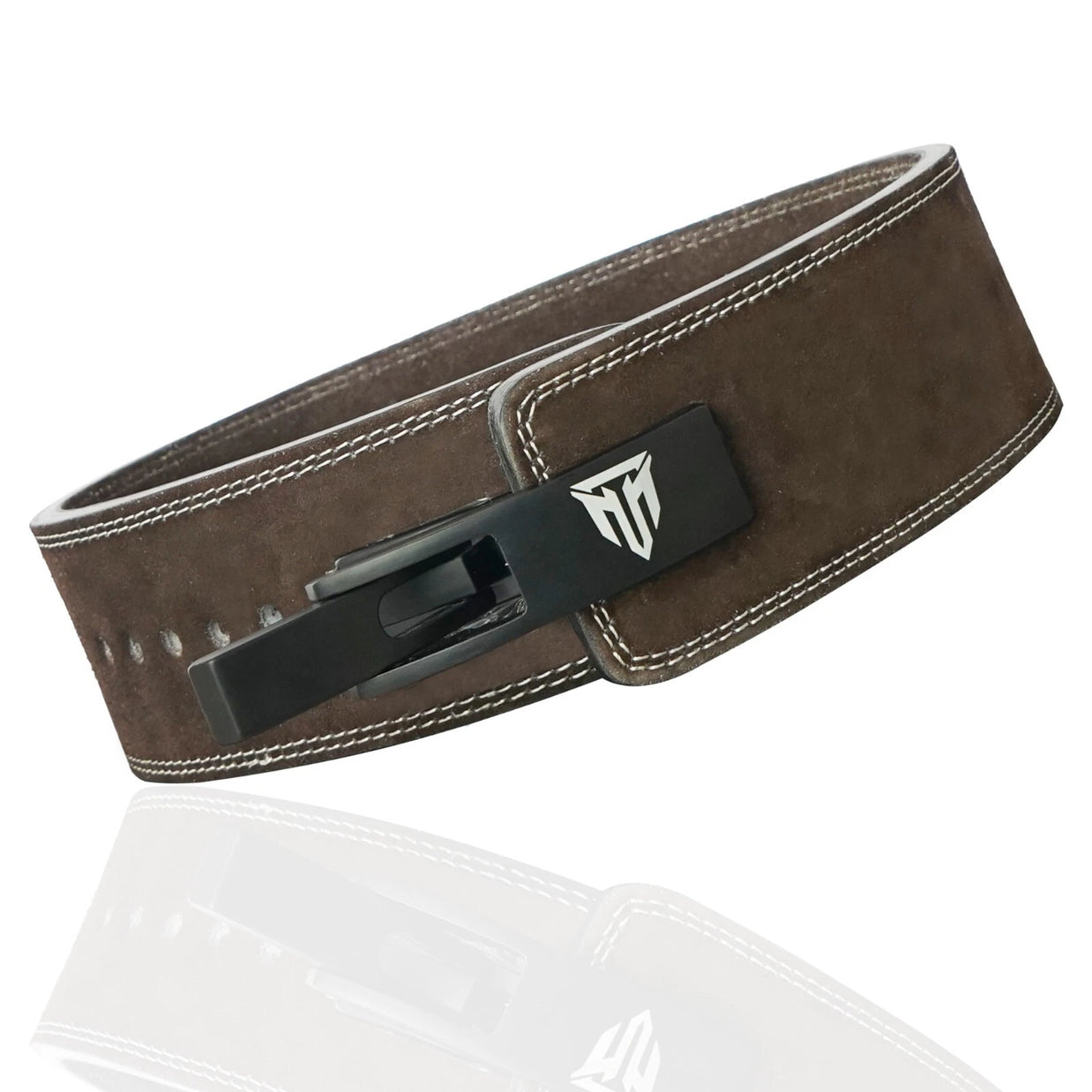 MT 10mm Genuine Leather Lever Belt | Premium Powerlifting & Weightlifting Gym Belt for Men & Women