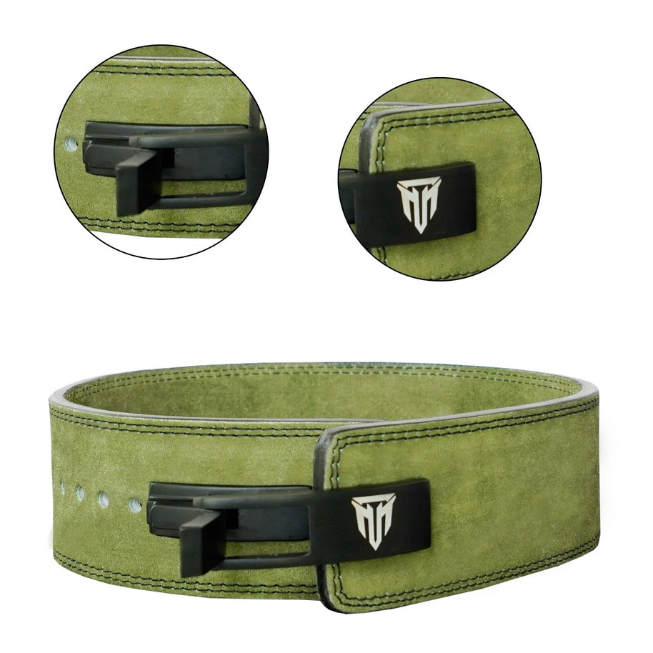MT 10mm Genuine Leather Lever Weight Lifting Belt