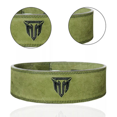 MT 10mm Genuine Leather Lever Belt | Premium Powerlifting & Weightlifting Gym Belt for Men & Women