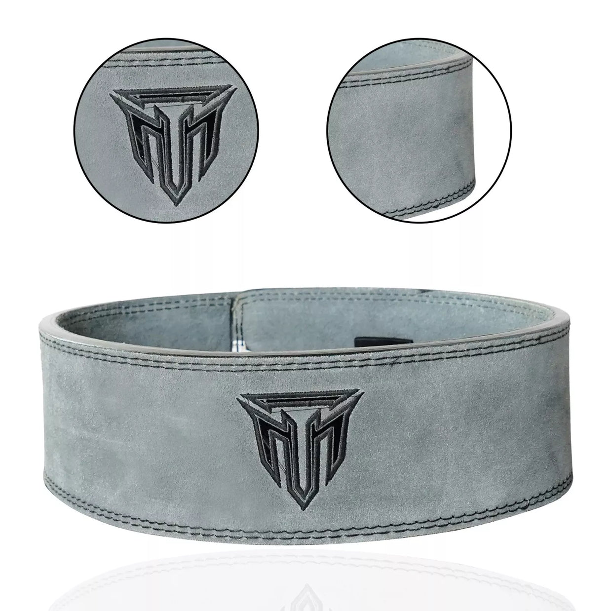 MT 10mm Genuine Leather Lever Belt | Premium Powerlifting & Weightlifting Gym Belt for Men & Women