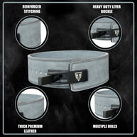 MT 10mm Genuine Leather Lever Weight Lifting Belt