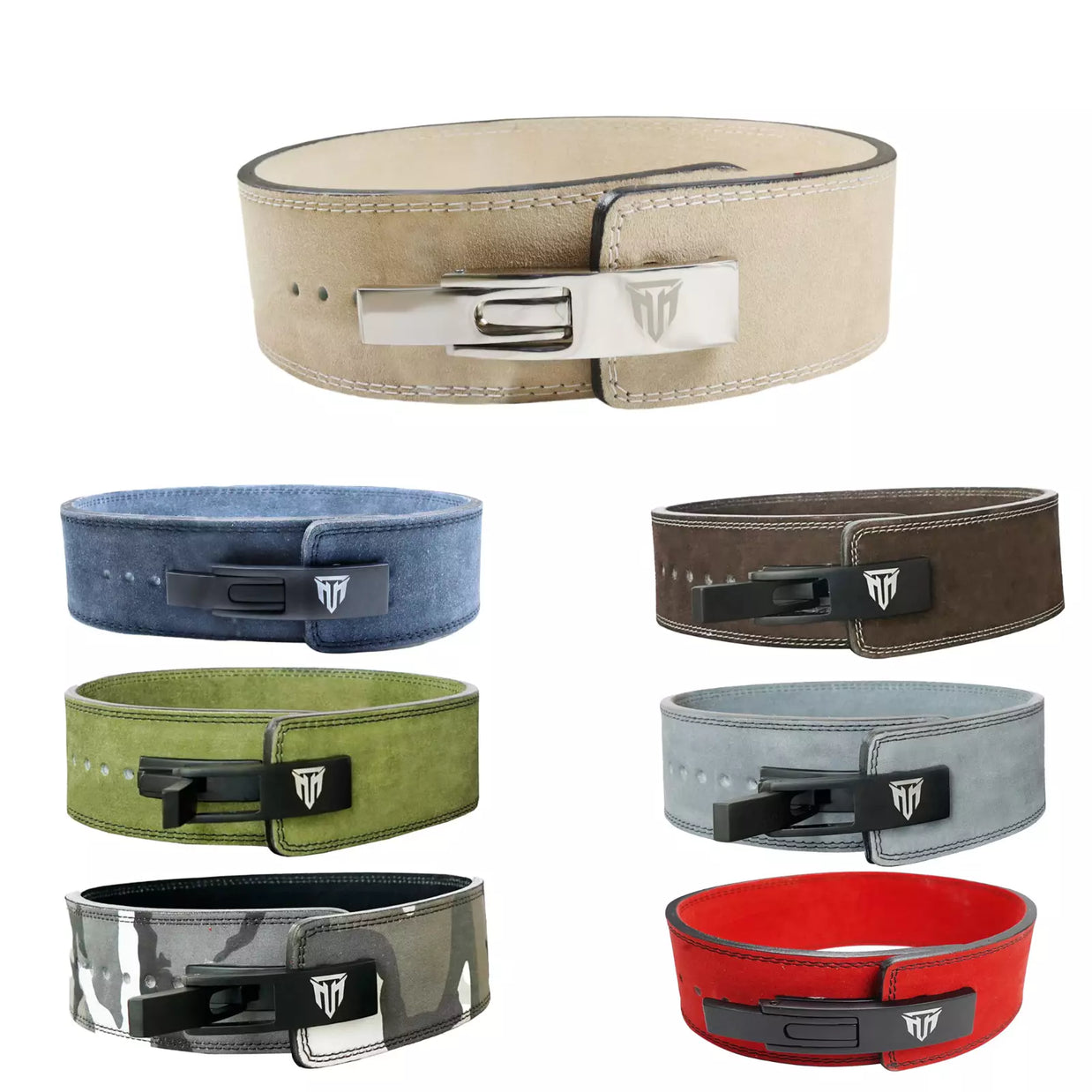 MT 10mm Genuine Leather Lever Belt | Premium Powerlifting & Weightlifting Gym Belt for Men & Women