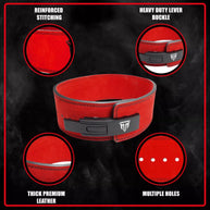 MT 10mm Genuine Leather Lever Weight Lifting Belt