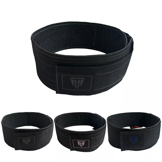 MT 4" Nylon Weightlifting Belt | Back Pain Relief & Core Support for Men & Women – Unisex Gym Belt