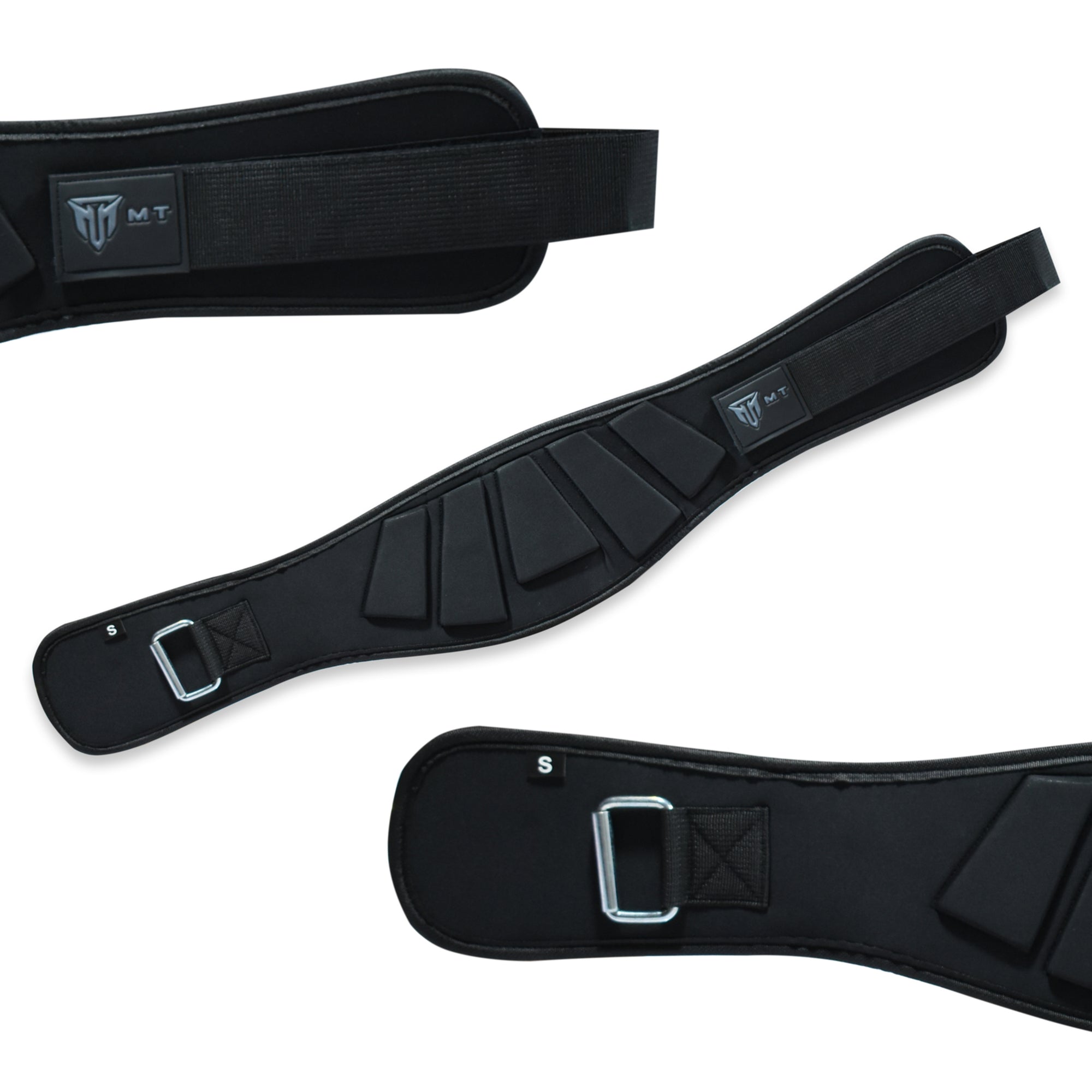 MT 6 inch Curved Weightlifting Belt - Padded Wide Back Support Gym Belt