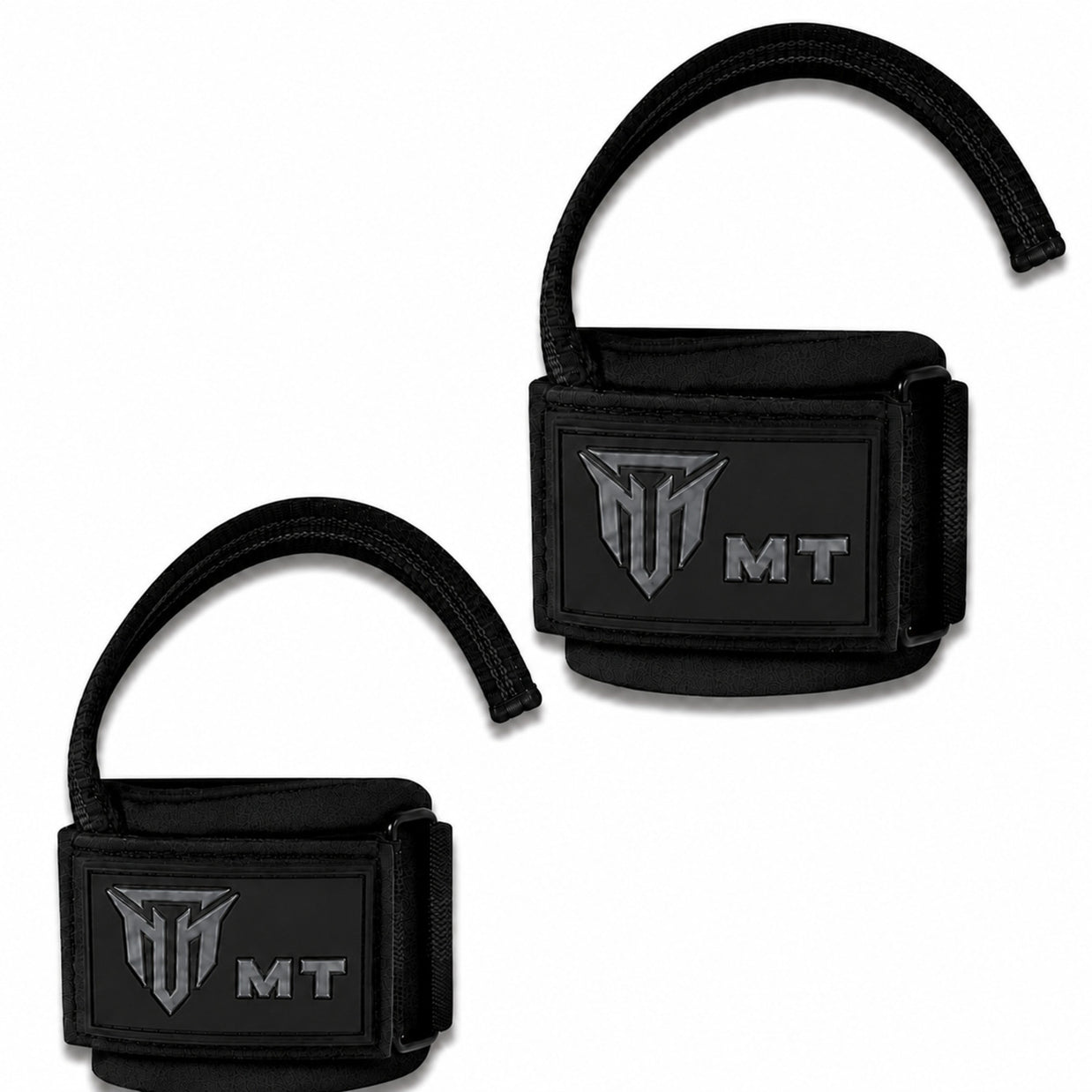 MT Pro weightlifting strap in black, front view