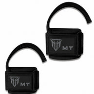 MT Pro weightlifting strap in black, front view