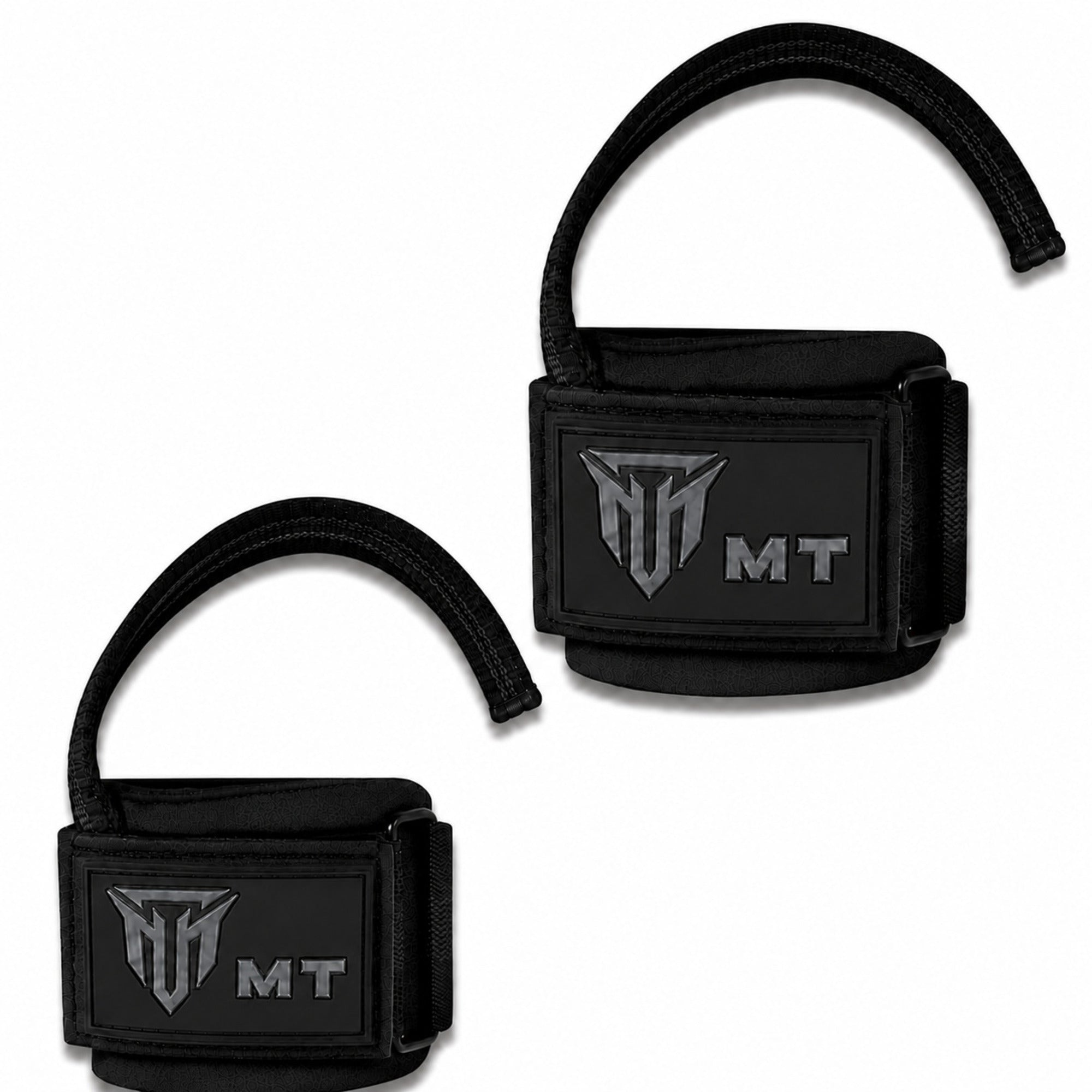 MT Pro weightlifting strap in black, front view