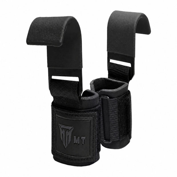 MT Power Lifting Hook Bar | Steel Wrist Hooks for Deadlifts, Pull-Ups & Heavy Weightlifting