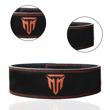 MT 10mm Genuine Leather Lever Belt | Premium Powerlifting & Weightlifting Gym Belt for Men & Women