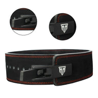 MT 10mm Genuine Leather Lever Belt | Premium Powerlifting & Weightlifting Gym Belt for Men & Women