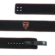 MT 10mm Genuine Leather Lever Belt | Premium Powerlifting & Weightlifting Gym Belt for Men & Women