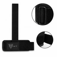 MT Pro weightlifting strap in black, angle view 3
