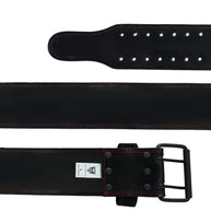 MT 10mm Powerlifting Leather Belt | Carbon Fiber Padded Back Support for Squats, Deadlifts & Gym