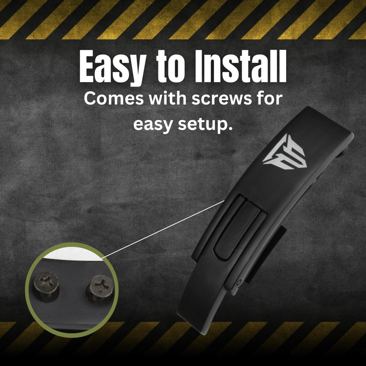 MT lever buckle replacement in black, infographic detail 2