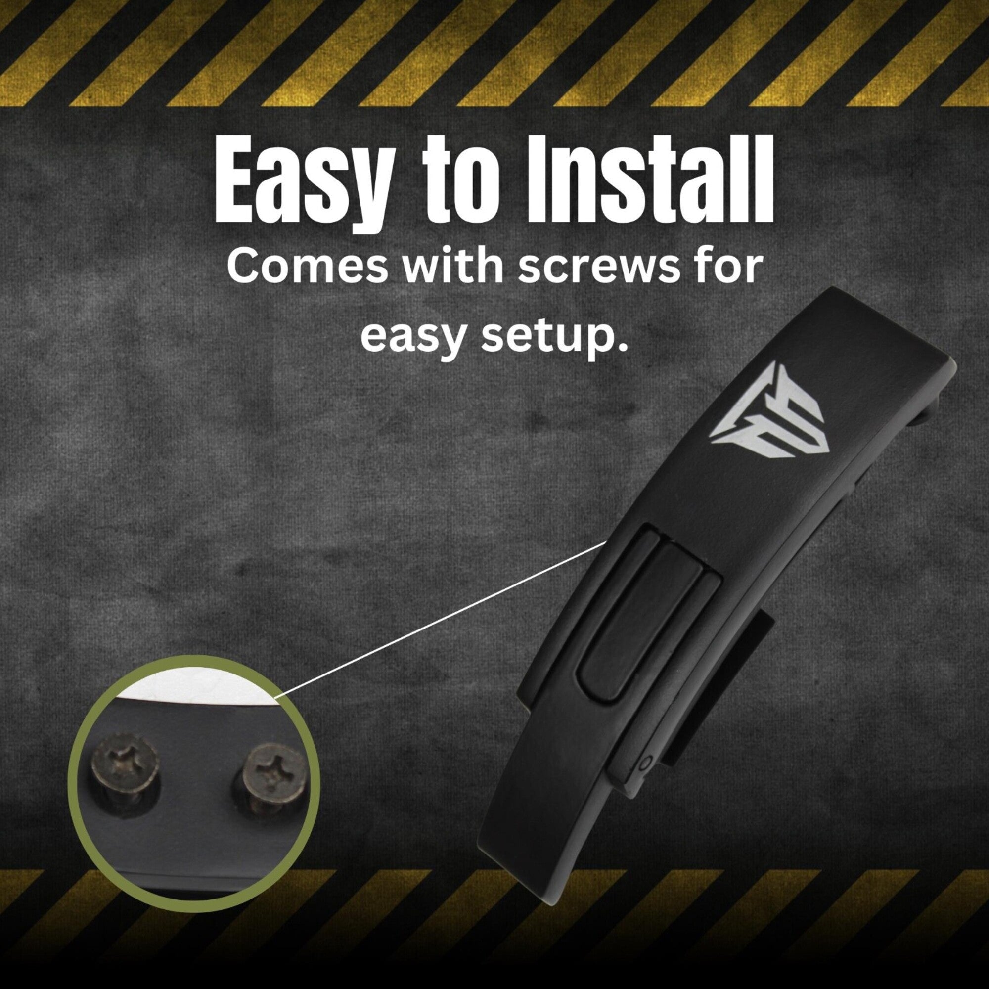 MT lever buckle replacement in black, infographic detail 2