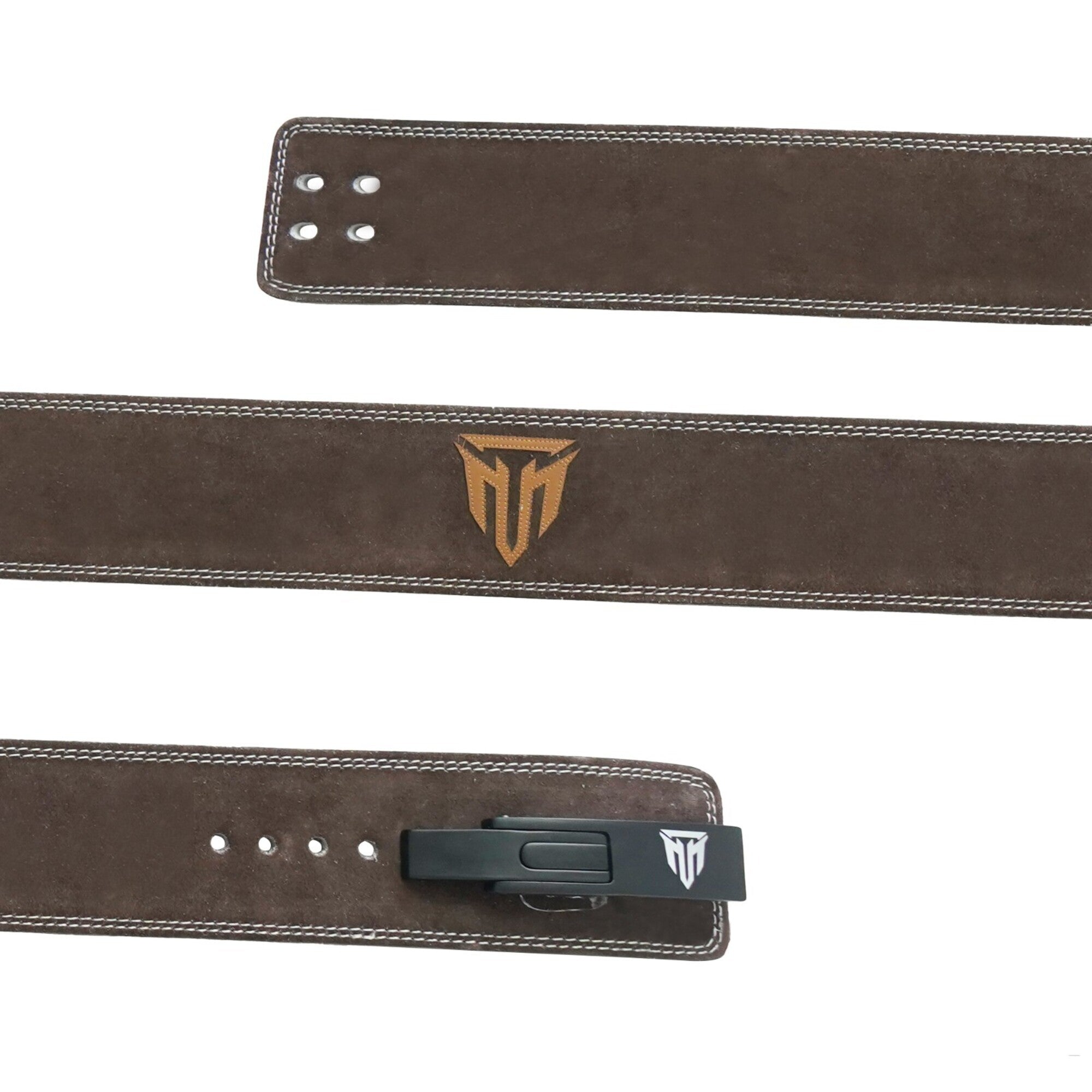 MT 10mm Genuine Leather Lever Belt | Premium Powerlifting & Weightlifting Gym Belt for Men & Women