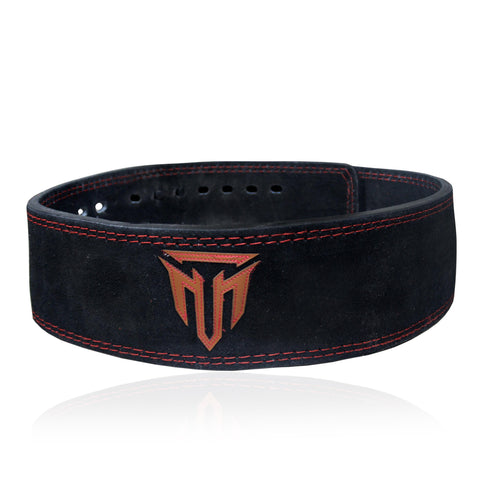 MT 13mm Genuine Suede Leather Lever Weight Lifting Belt Powerlifting Fitness Gym Belt