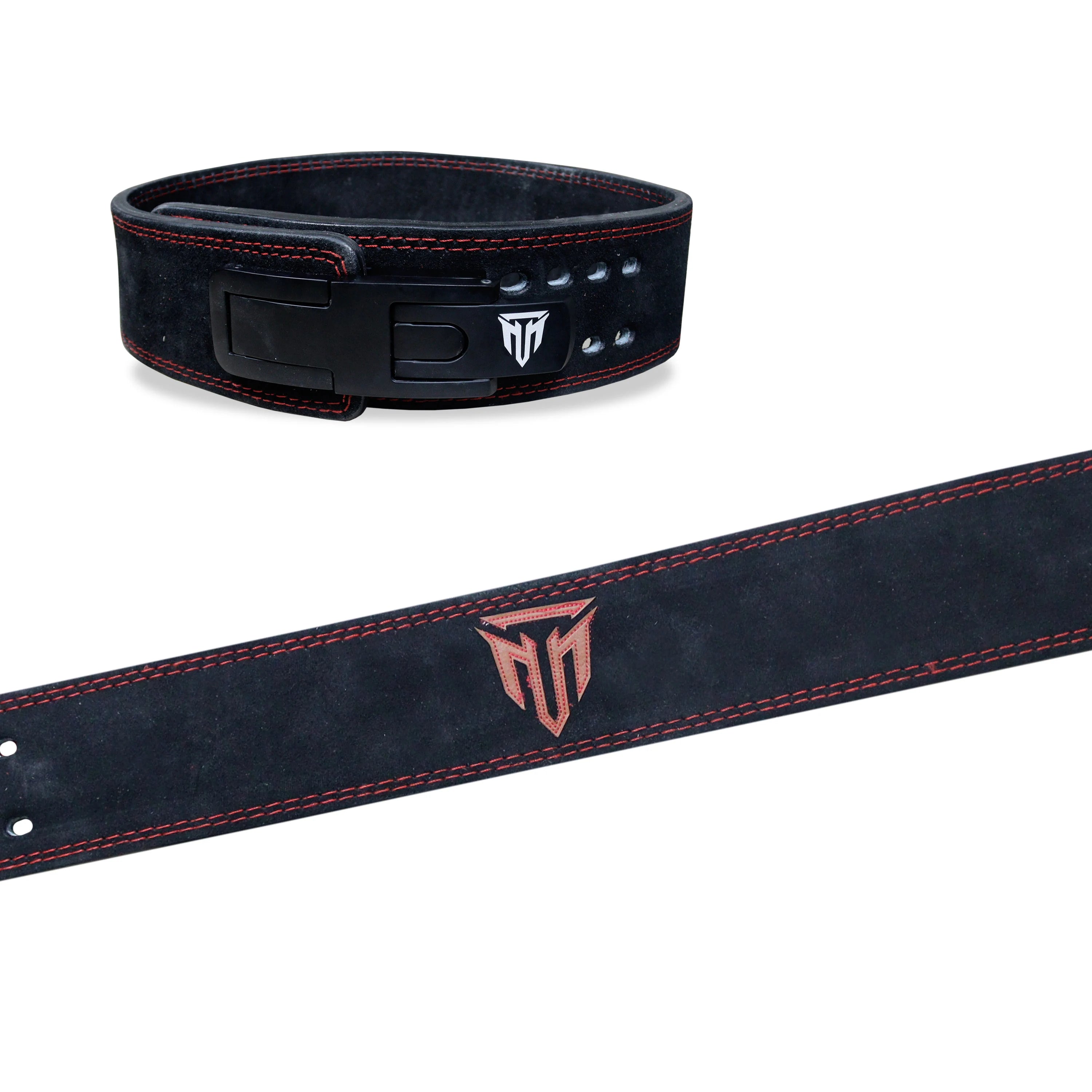 MT 13mm Genuine Suede Leather Lever Weight Lifting Belt Powerlifting Fitness Gym Belt
