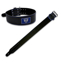 MT Pro Powerlifter Belt | Premium Leather Back Support for Weightlifting, Squats & Deadlifts