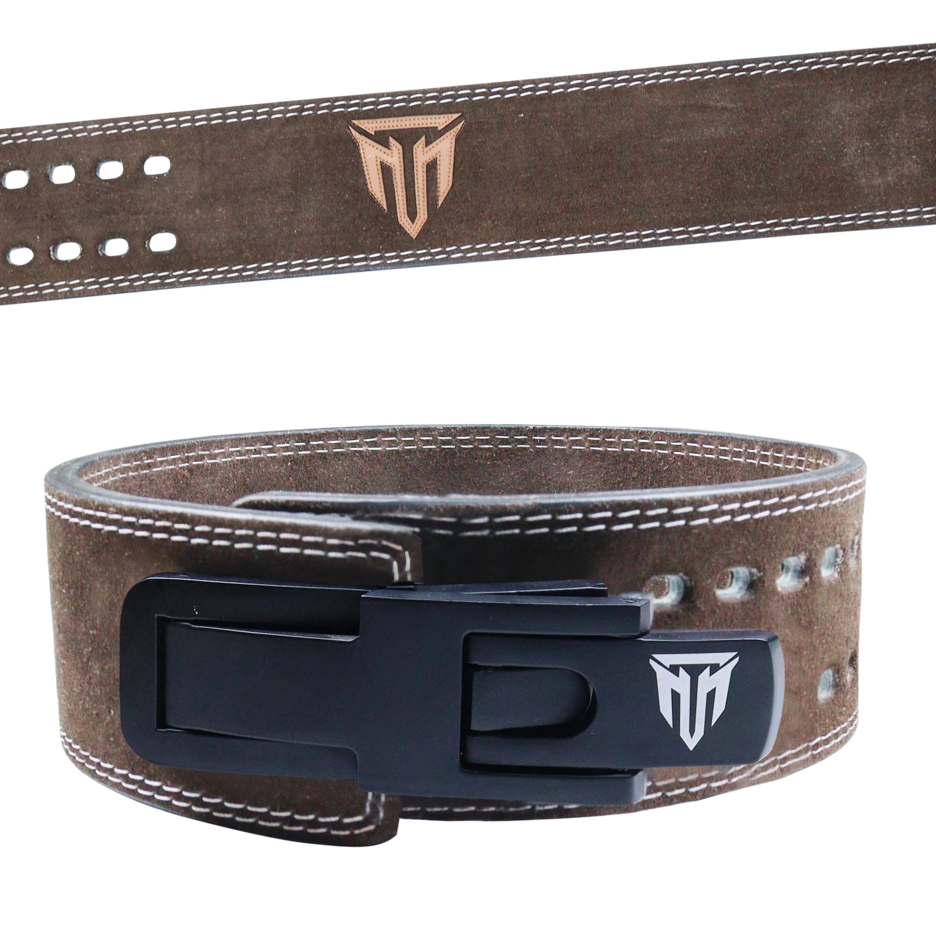 MT 13mm Genuine Suede Leather Lever Weight Lifting Belt Powerlifting Fitness Gym Belt