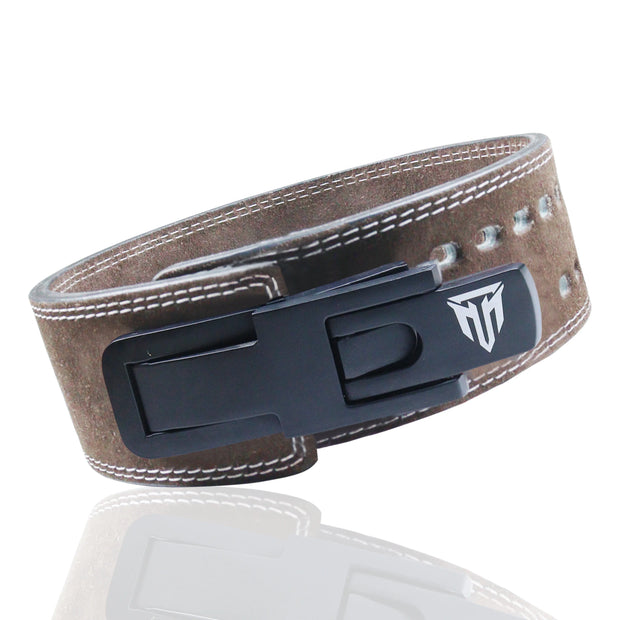 MT 13mm Genuine Suede Leather Lever Weight Lifting Belt Powerlifting Fitness Gym Belt