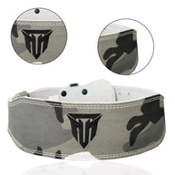 MT 4 Inch Weight Lifting Belt | Leather Back Support Belt for Gym, Powerlifting & Bodybuilding