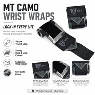 MT Ultimate Beast Wrist Wraps | Heavy-Duty Support for Powerlifting, Bench Press & CrossFit
