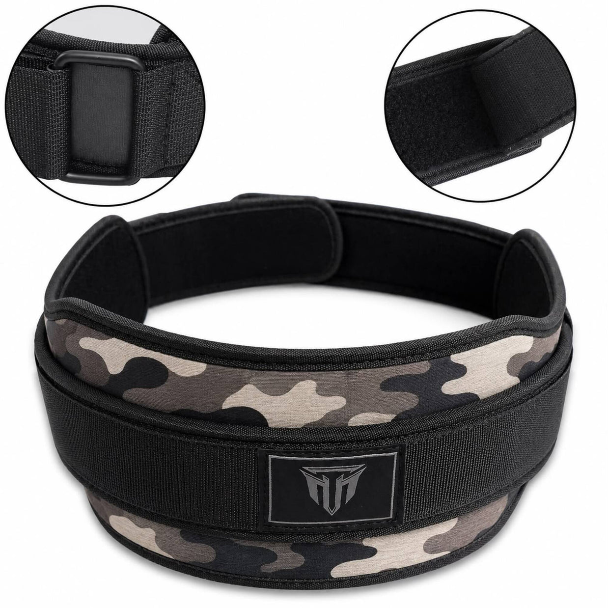 MT Weightlifting Padding Belt | Neoprene Padded Back Support for Deadlifts & Gym Training