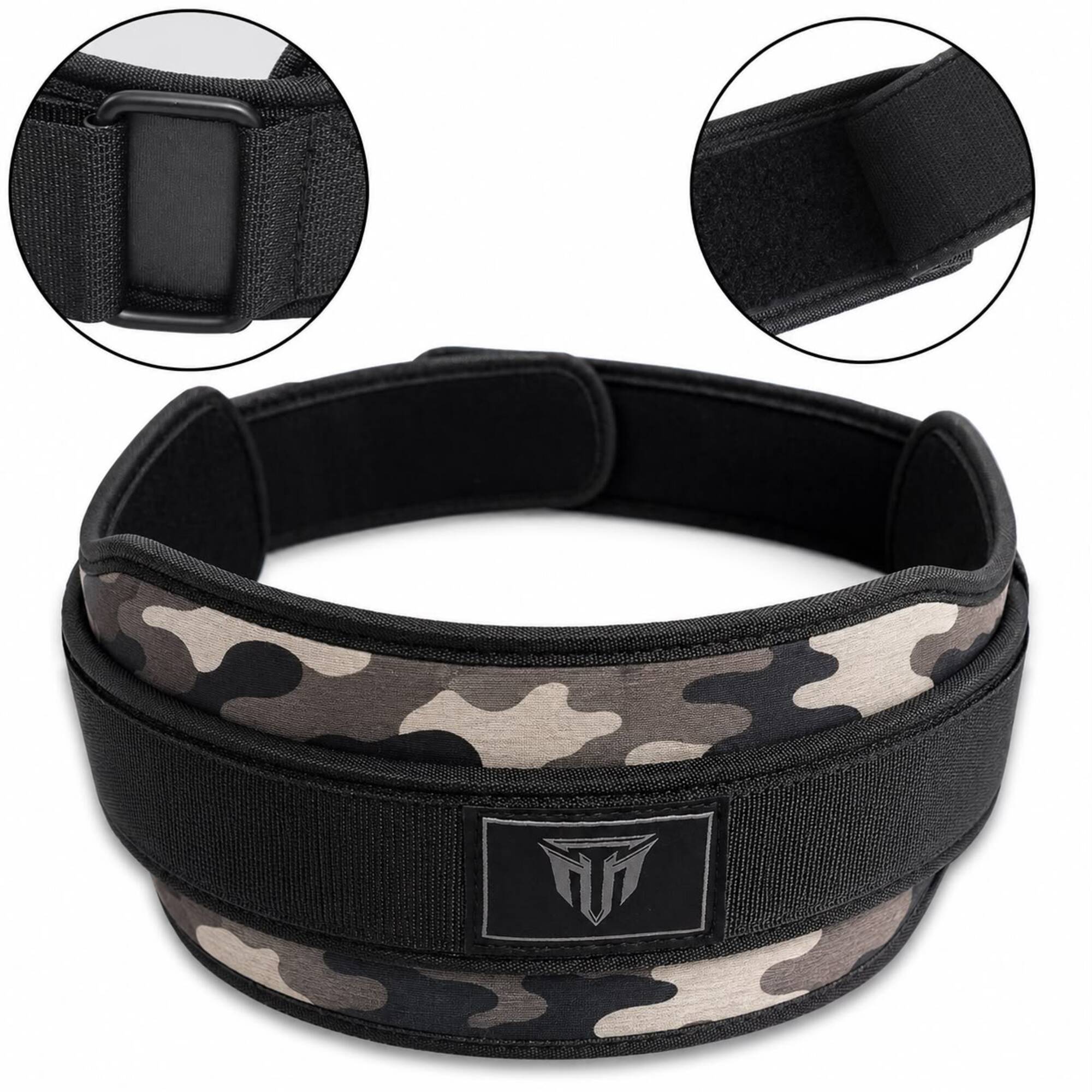 MT Weightlifting Padding Belt | Neoprene Padded Back Support for Deadlifts & Gym Training