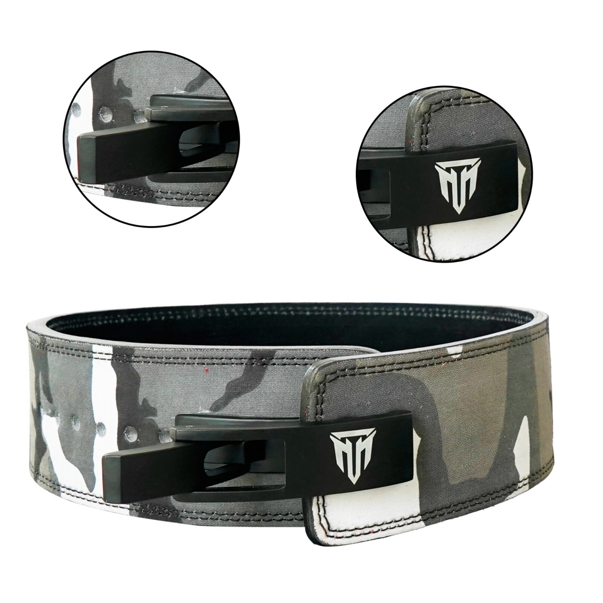 MT 10mm Genuine Leather Lever Belt | Premium Powerlifting & Weightlifting Gym Belt for Men & Women
