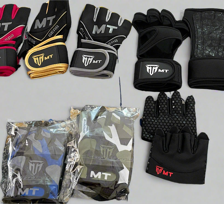 Collection of MT gloves and wraps 