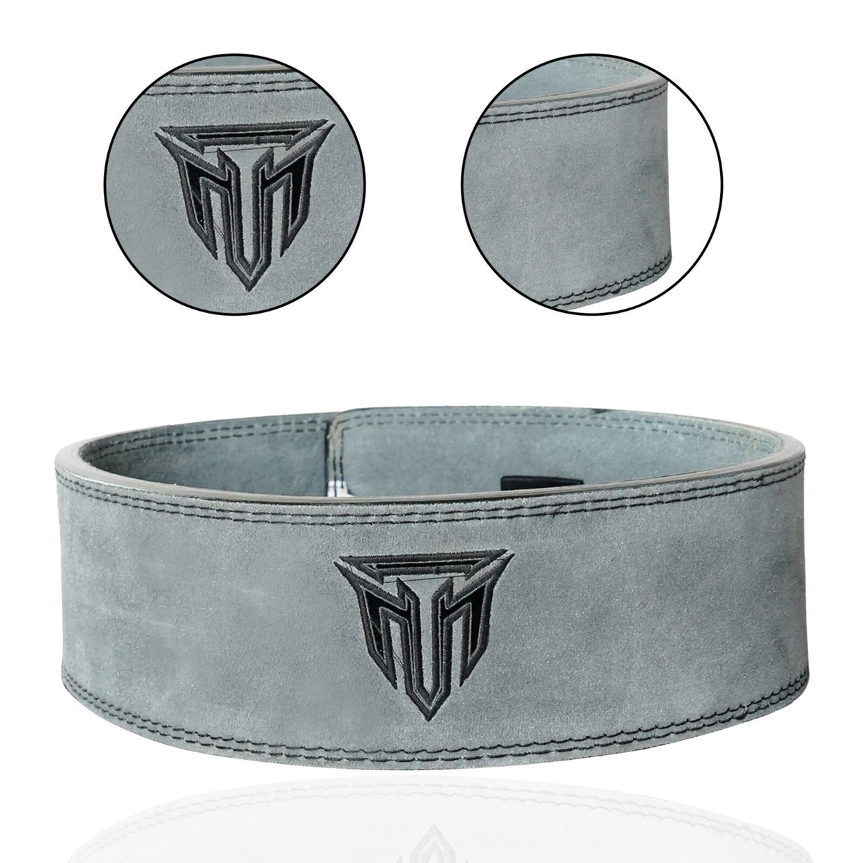 MT 10mm Genuine Leather Lever Belt | Premium Powerlifting & Weightlifting Gym Belt for Men & Women