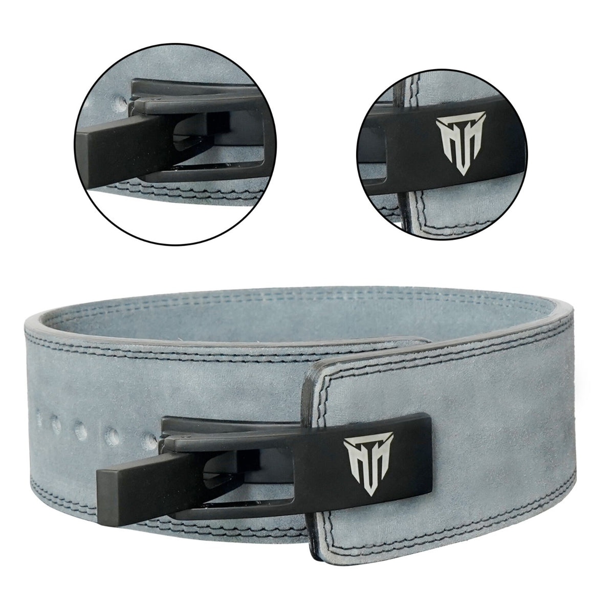 MT 10mm Genuine Leather Lever Belt | Premium Powerlifting & Weightlifting Gym Belt for Men & Women