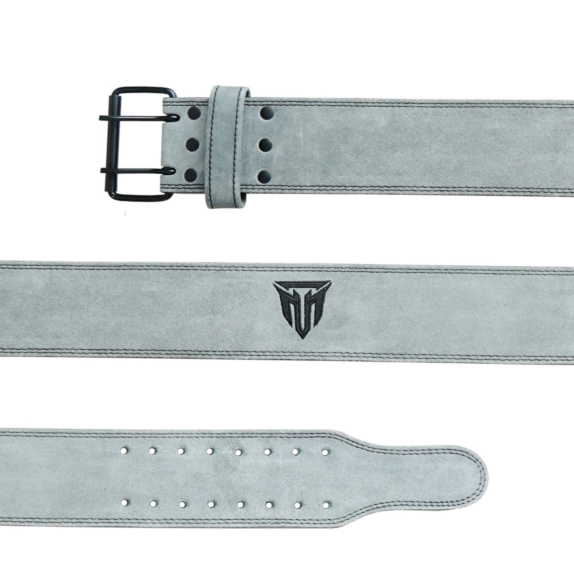 MT 10mm Powerlifting Leather Belt | Carbon Fiber Padded Back Support for Squats, Deadlifts & Gym