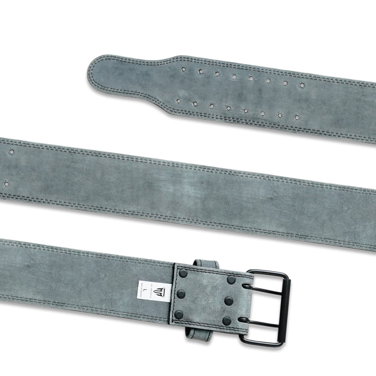 MT 10mm Powerlifting Leather Belt | Carbon Fiber Padded Back Support for Squats, Deadlifts & Gym