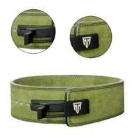MT 10mm Genuine Leather Lever Belt | Premium Powerlifting & Weightlifting Gym Belt for Men & Women
