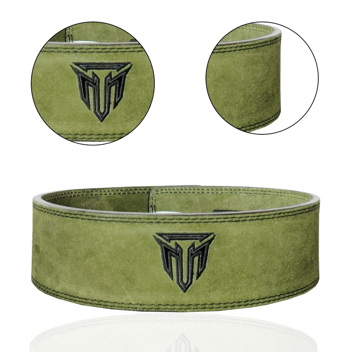 MT 10mm Genuine Leather Lever Belt | Premium Powerlifting & Weightlifting Gym Belt for Men & Women