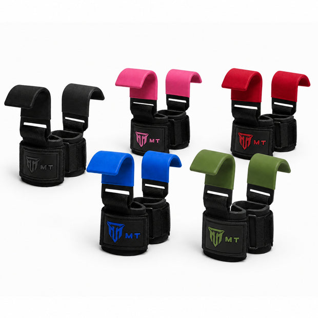 MT Power Lifting Hook Bar | Steel Wrist Hooks for Deadlifts, Pull-Ups & Heavy Weightlifting