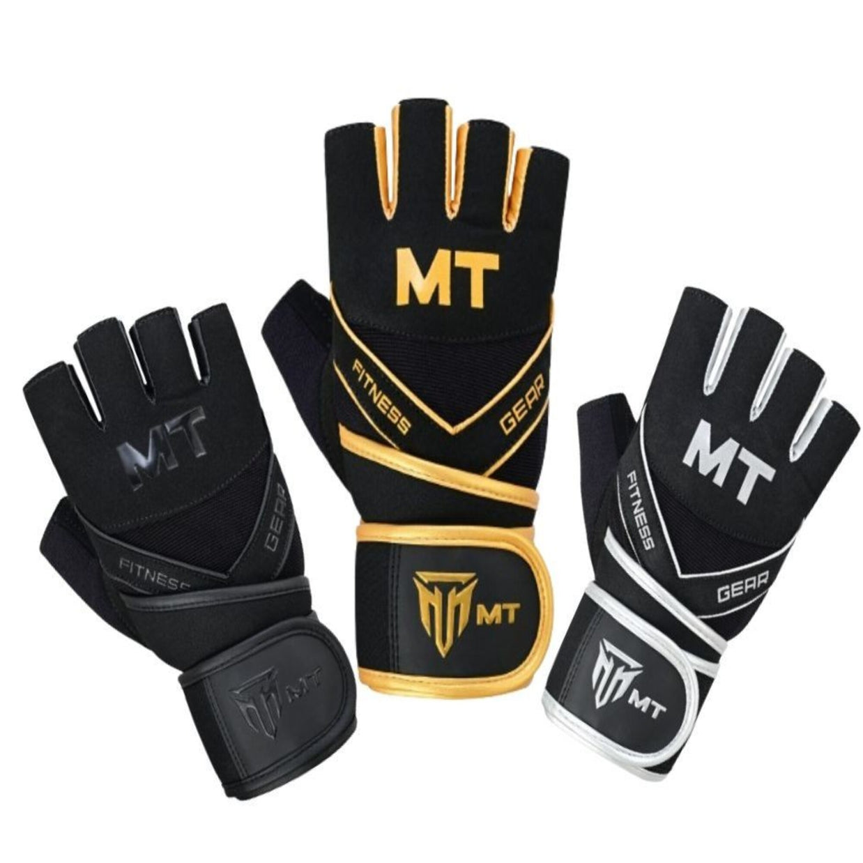 MT Master gym gloves, group photo of all colors