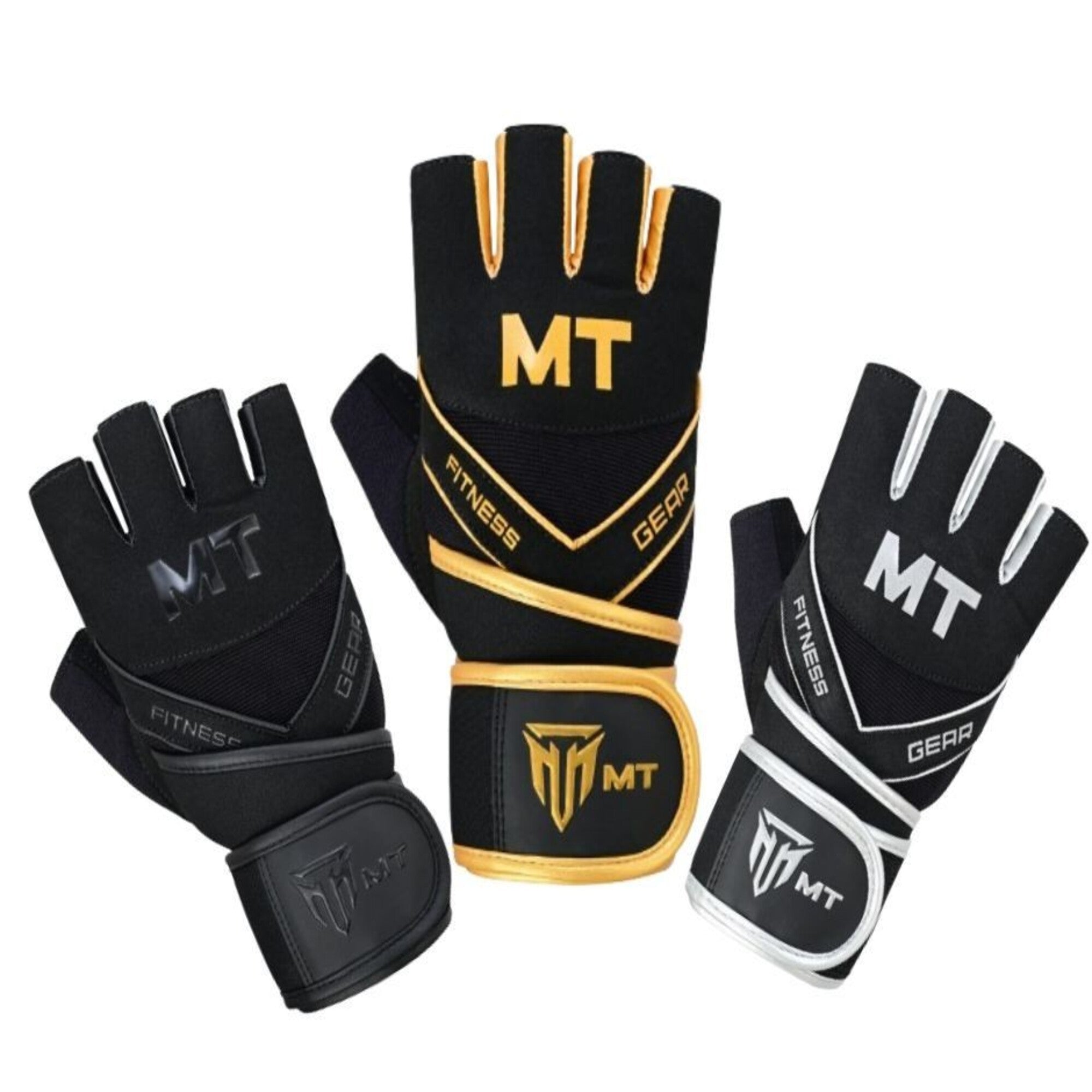 MT Master gym gloves, group photo of all colors