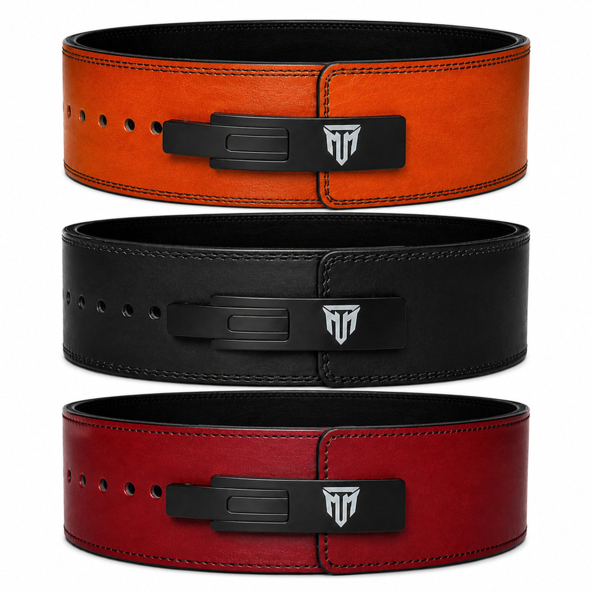 MT 13mm Genuine Leather Lever Belt | Powerlifting & Weightlifting Gym Belt for Men & Women