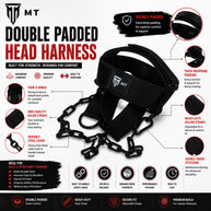 MT double padded neck harness infographic detail
