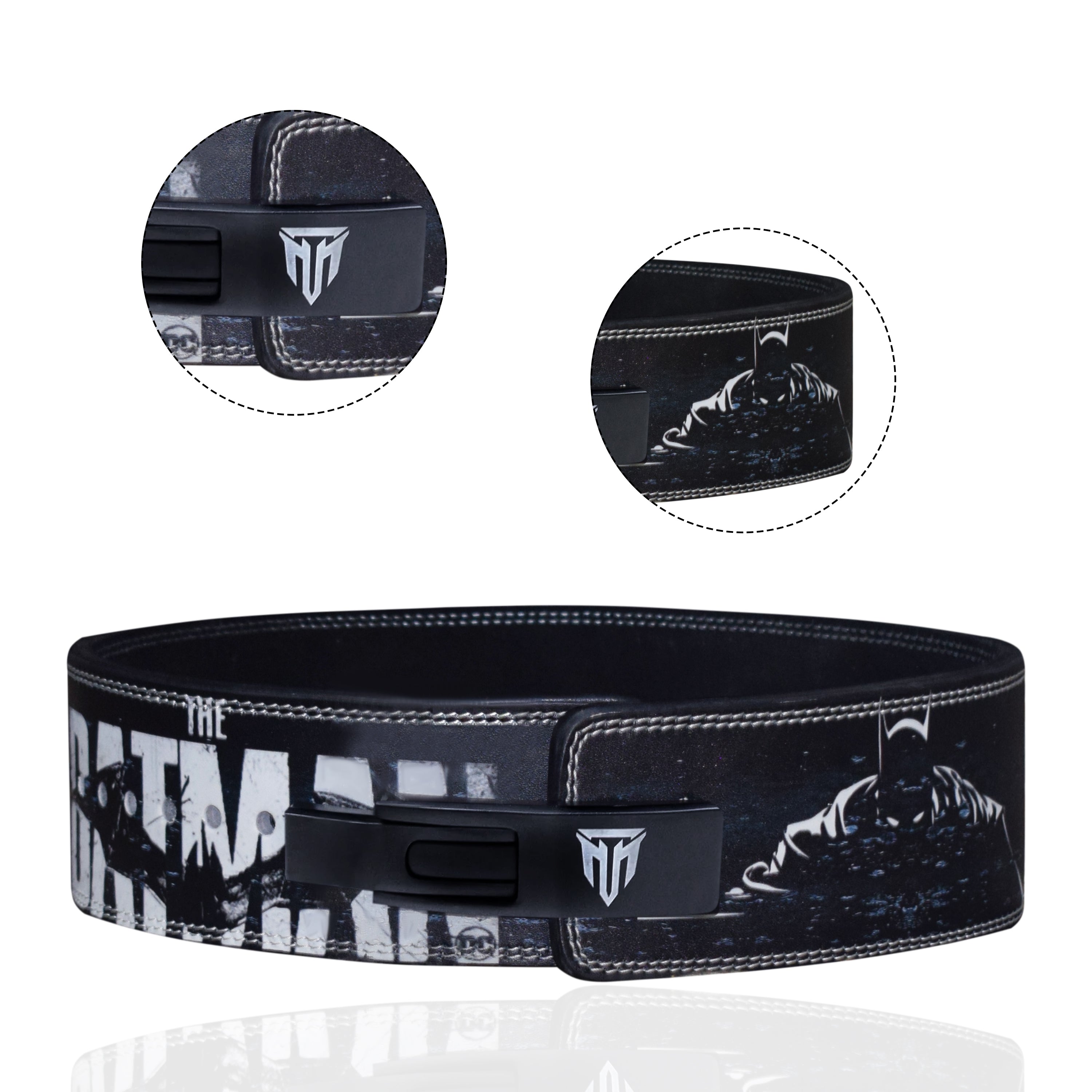 MT 10mm Leather Lever Belt for Weightlifting Powerlifting Strength Training Gym