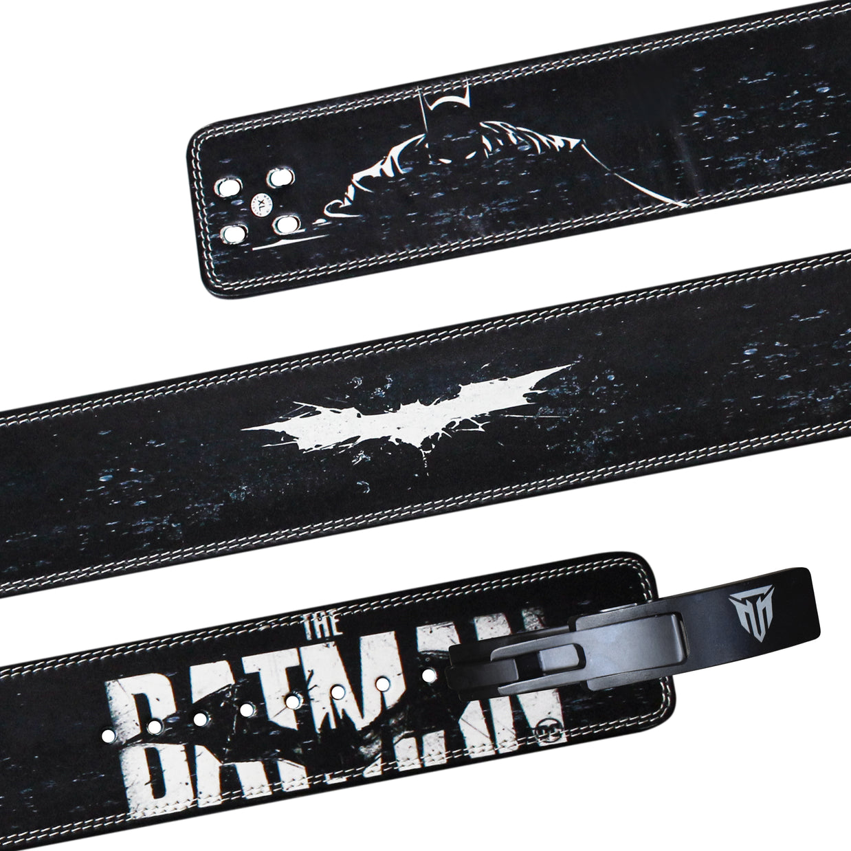 MT Batman Edition 10mm leather lever belt, angle view 5